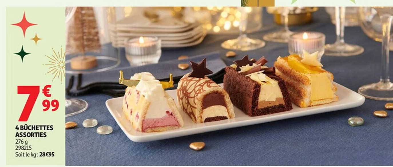 4 Bûchettes Assorties