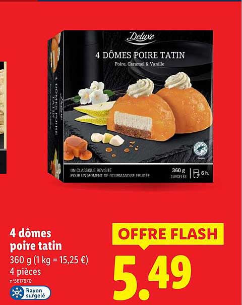 4 dômes poire tatin