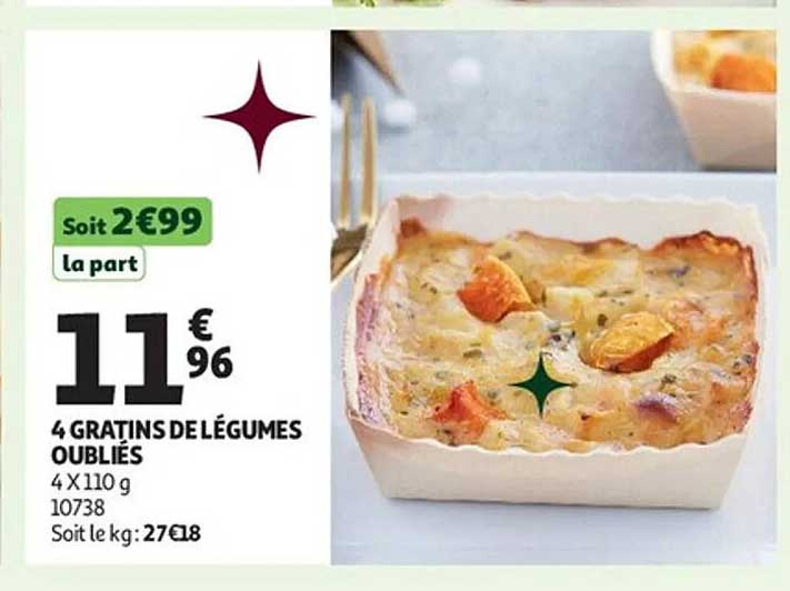 4 GRATINS DE LÉGUMES OUBLIÉS