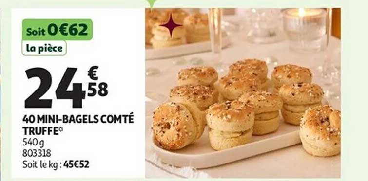 40 MINI-BAGELS COMTÉ TRUFFE