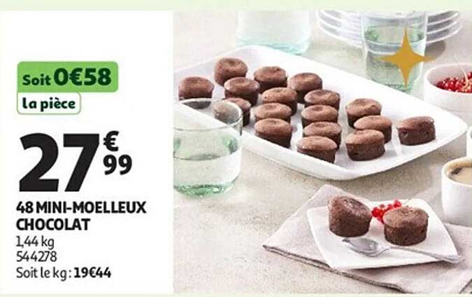 48 MINI-MOELLEUX CHOCOLAT