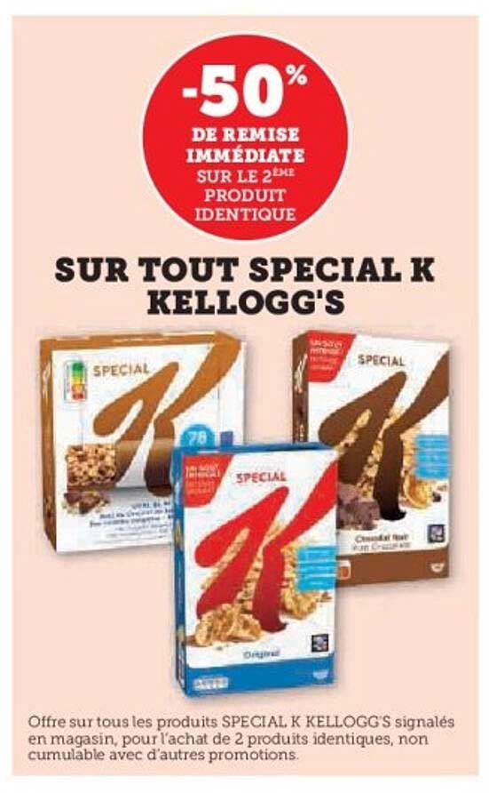 -50% DE REMISE IMMÉDIATE SUR LE 2ÈME PRODUIT IDENTIQUE