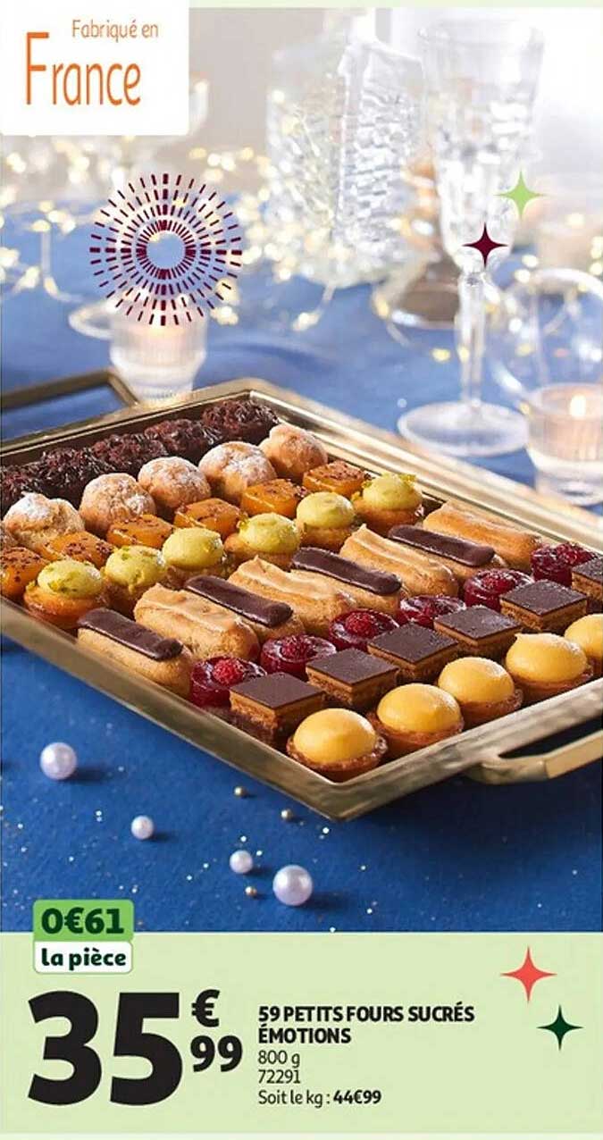 59 PETITS FOURS SUCRÉS ÉMOTIONS