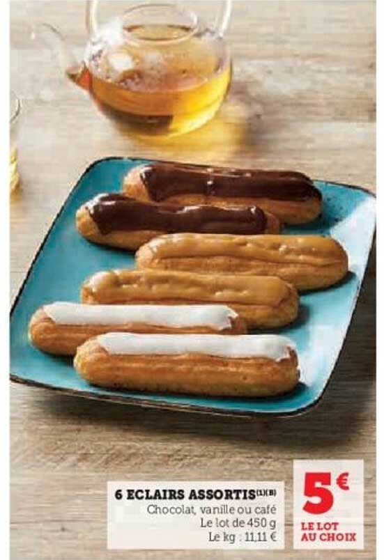 6 ECLairs assortis