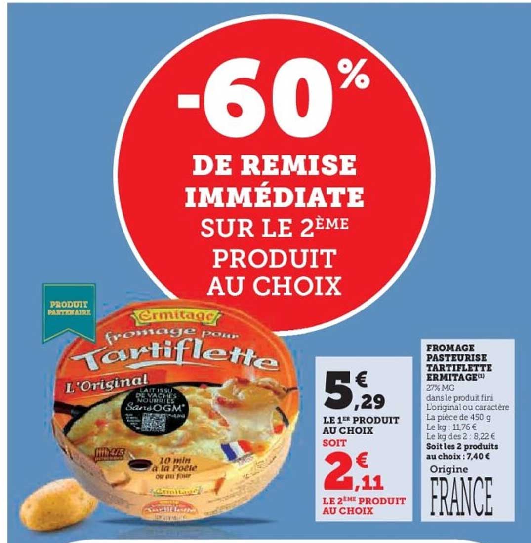 -60% DE REMISE IMMÉDIATE SUR LE 2ÈME PRODUIT AU CHOIX