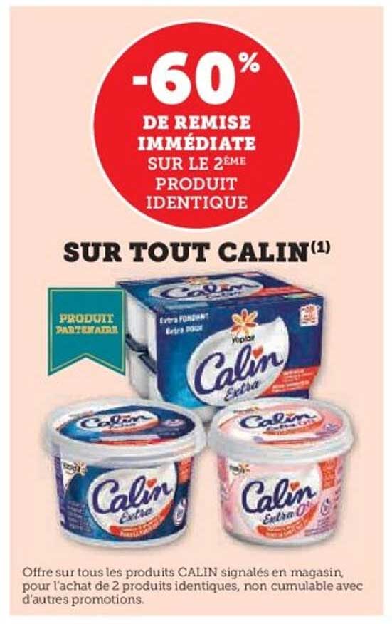 -60% DE REMISE IMMEDIATE SUR LE 2ème PRODUIT IDENTIQUE