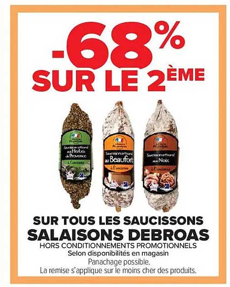 -68% SUR LE 2ÈME