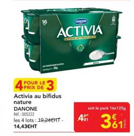 Activia au bifidus nature