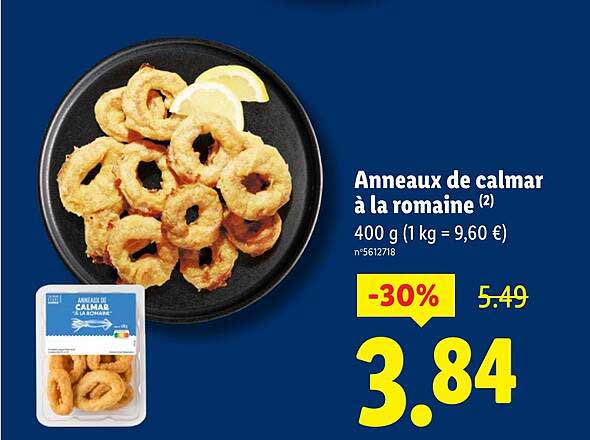 Anneaux de calmar à la romaine