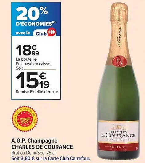 A.O.P Champagne CHARLES DE COURANCE