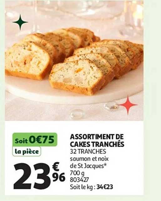 ASSORTIMENT DE CAKES TRANCHÉS