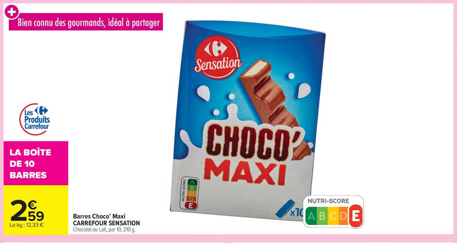 Barres Choco' Maxi