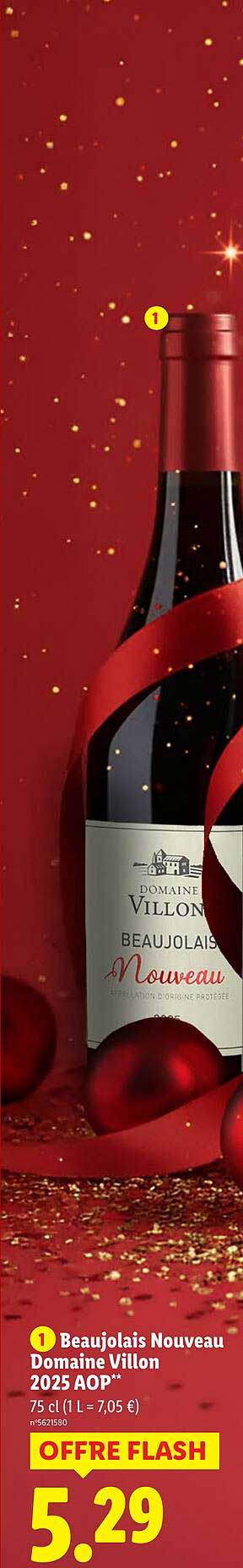 Beaujolais Nouveau Domaine Villon 2025 AOP**