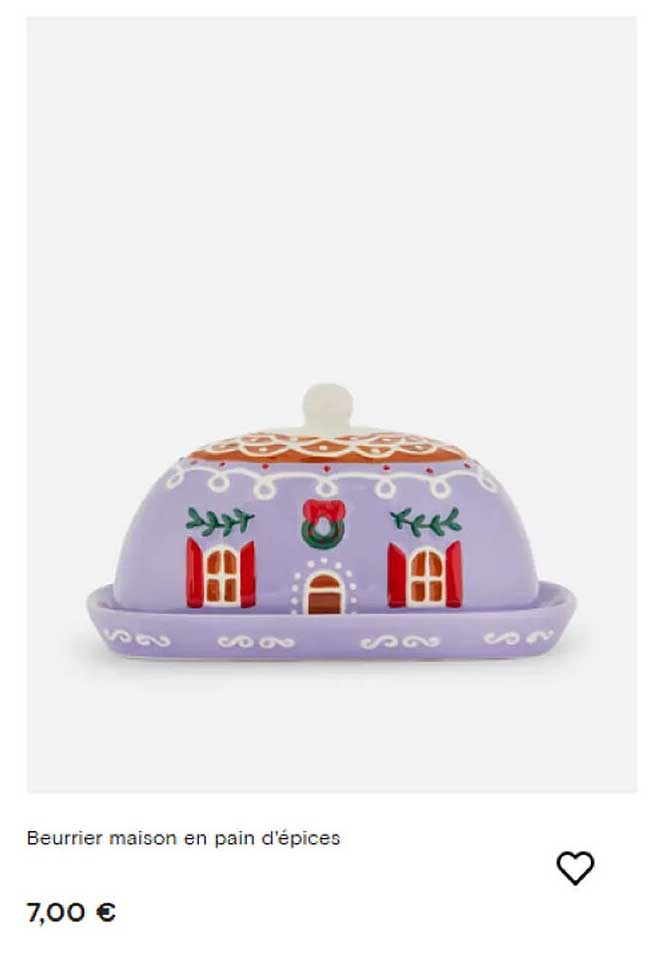 Beurrier maison en pain d'épices