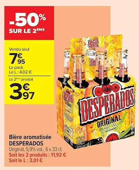 Bière aromatisée DESPERADOS