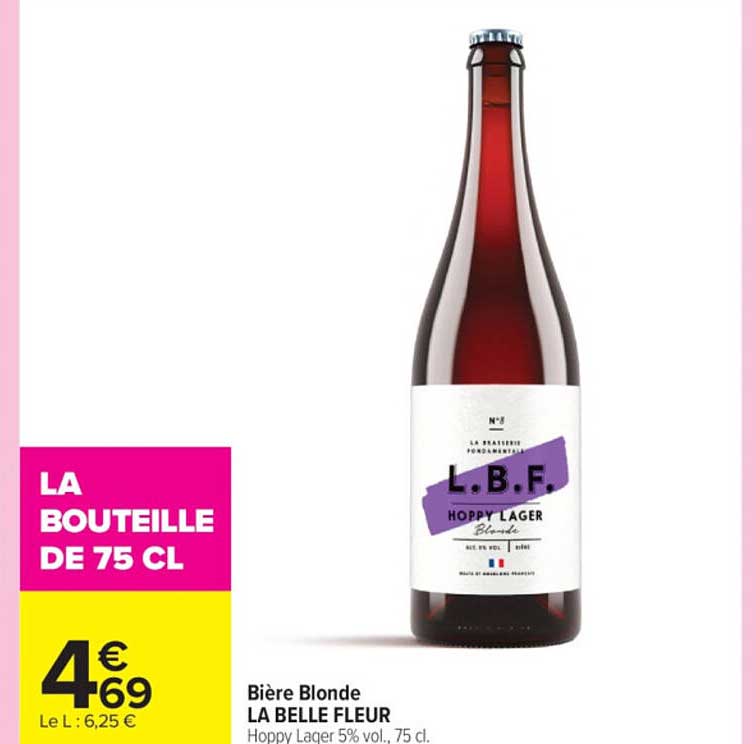 Bière Blonde LA BELLE FLEUR
