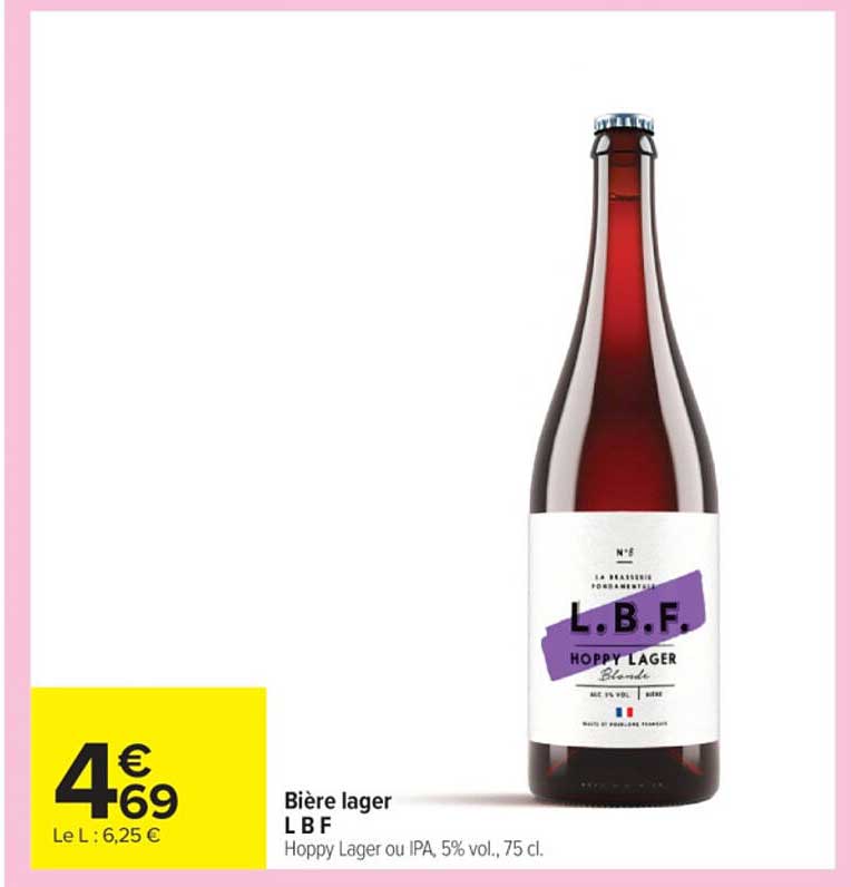 Bière lager L B F