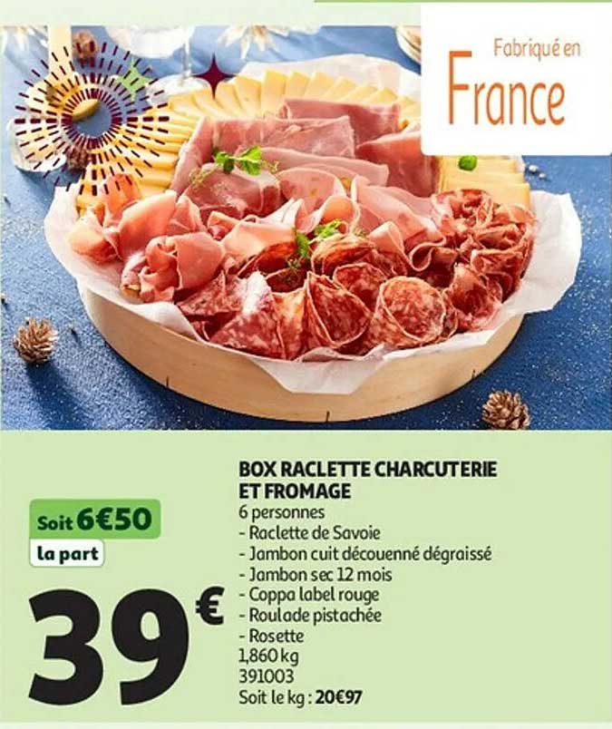 BOX RACLETTE CHARCUTERIE ET FROMAGE