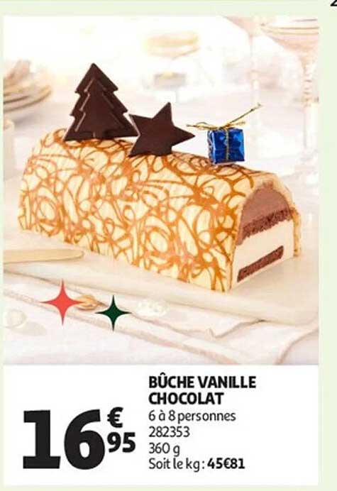 BÛCHE VANILLE CHOCOLAT