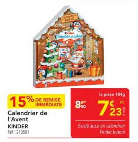 Calendrier de l'Avent KINDER