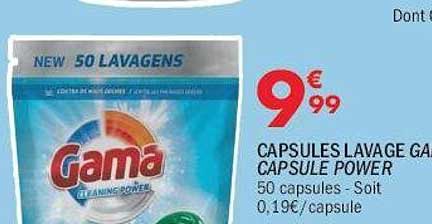 CAPSULES LAVAGE GAMA CAPSULÉ POWER