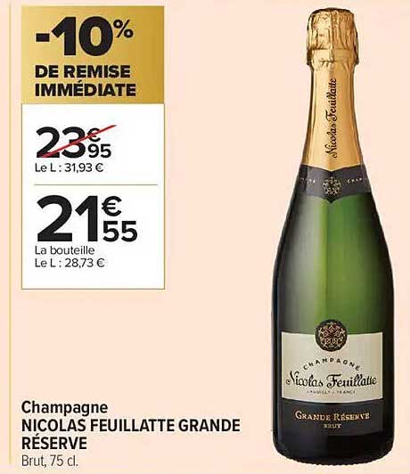 Champagne NICOLAS FEUILLATTE GRANDE RÉSERVE