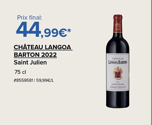 CHÂTEAU LANGOA BARTON 2022