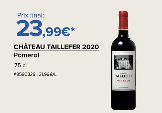 CHÂTEAU TAILLEFER 2020 Pomerol