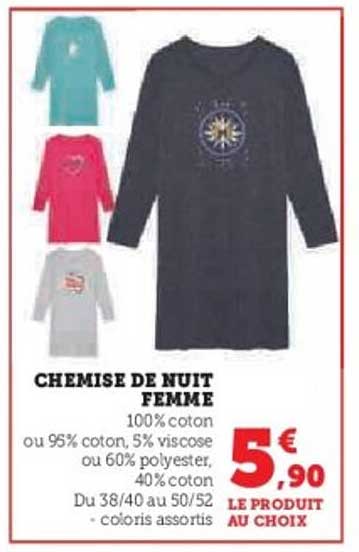 CHEMISE DE NUIT FEMME