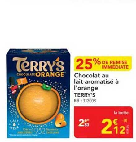 Chocolat au lait aromatisé à l'orange