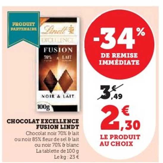 CHOCOLAT EXCELLENCE FUSION LINDT