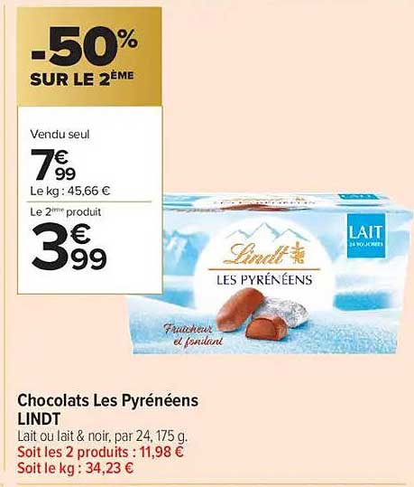 Chocolats Les Pyrénéens LINDT