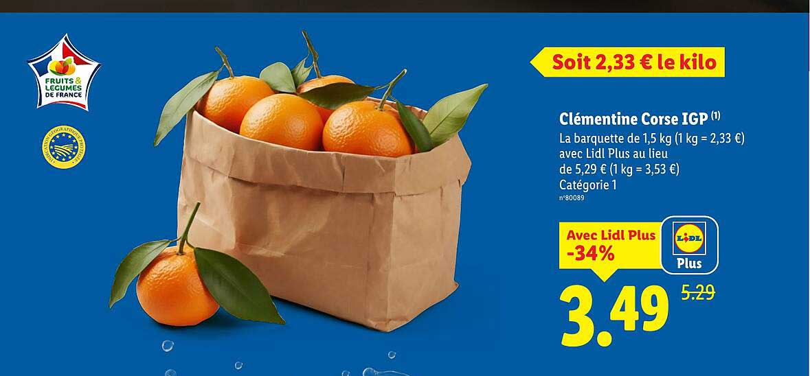 Clémentine Corse IGP