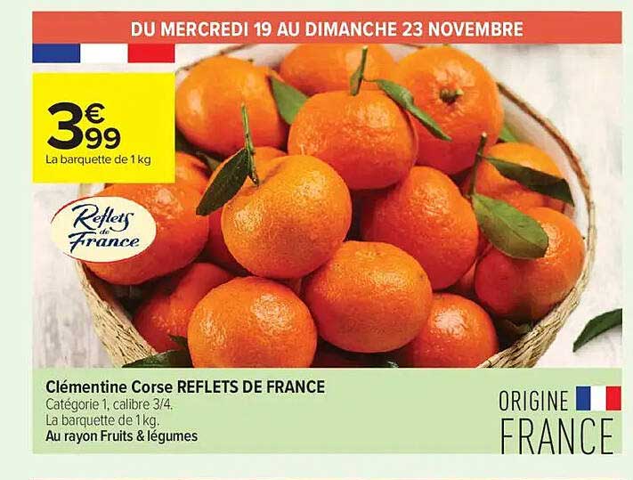 Clémentine Corse REFLETS DE FRANCE