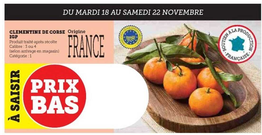 CLEMENTINE DE CORSE IGP