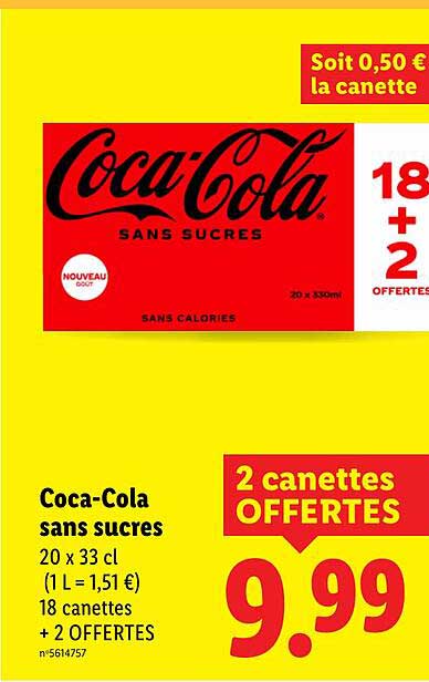Coca-Cola sans sucres
