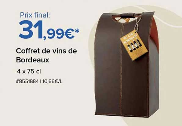 Coffret de vins de Bordeaux