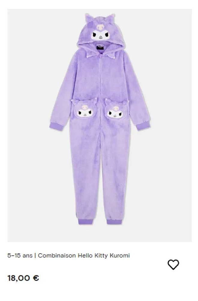 Combinaison Hello Kitty Kuromi