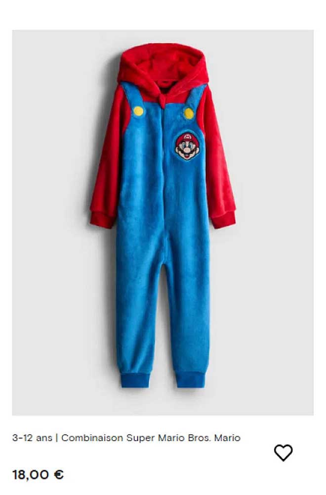 Combinaison Super Mario Bros. Mario