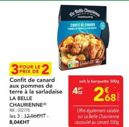 Confit de canard aux pommes de terre à la sarladaise