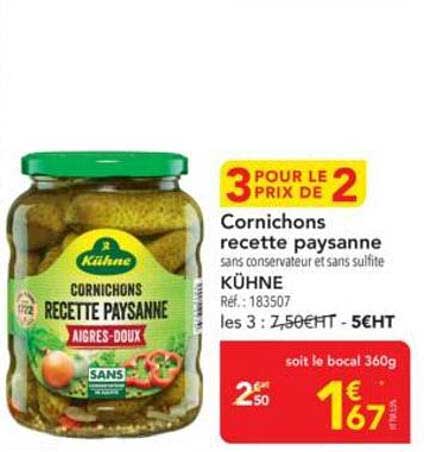 Cornichons recette paysanne