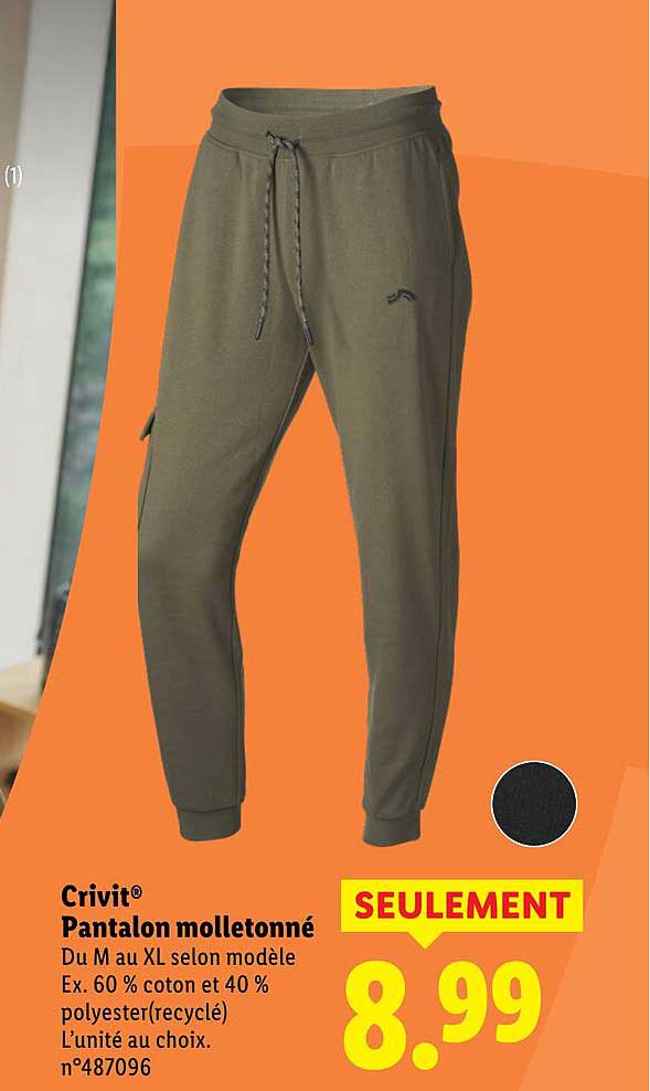 Crivit® Pantalon molletonné
