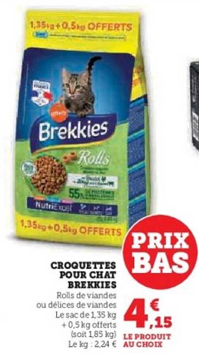CROQUETTES POUR CHAT BREKKIES
