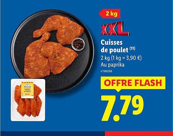 CUISSES DE POULET XXL AU PAPRIKA