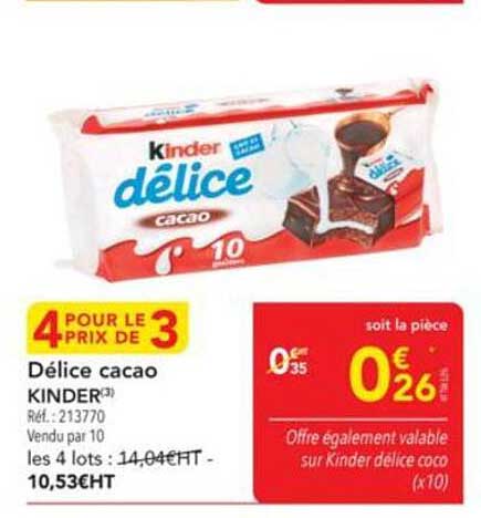 Délice cacao KINDER