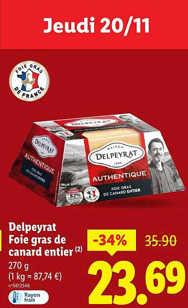 Delpeyrat Foie gras de canard entier