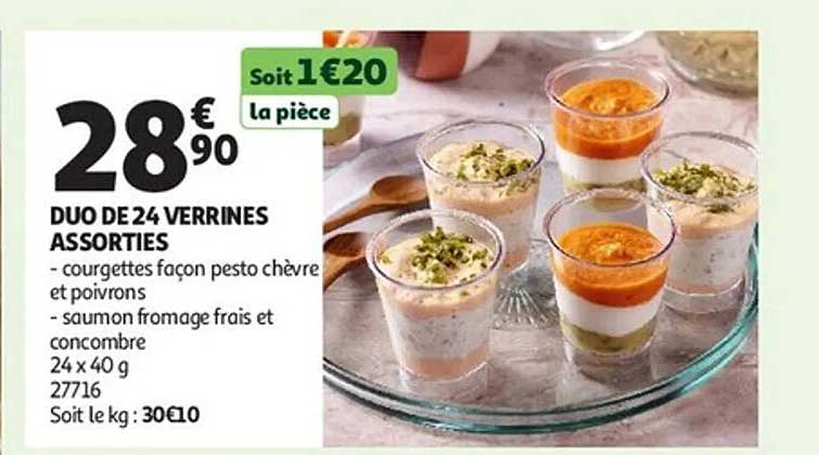 DUO DE 24 VERRINES ASSORTIES