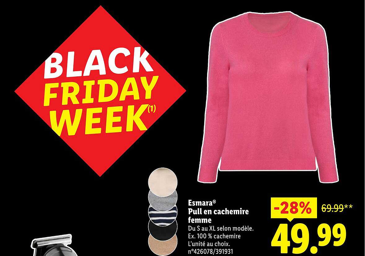 Esmara® Pull en cachemire femme