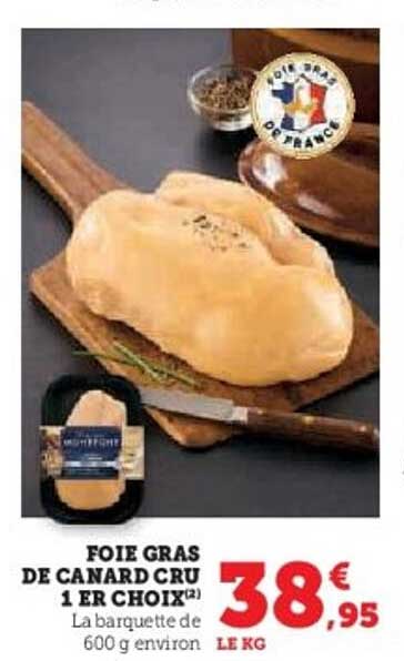 FOIE GRAS DE CANARD CRU 1ER CHOIX