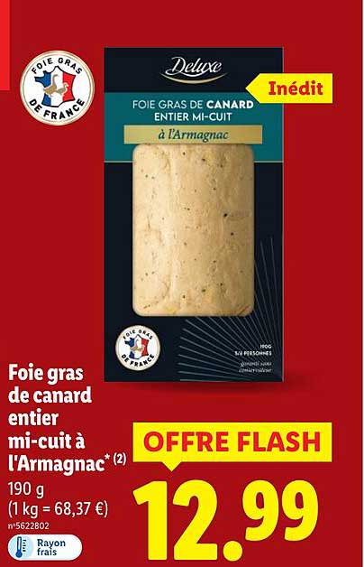 Foie gras de canard entier mi-cuit à l'Armagnac